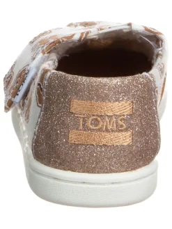 Slipper in Weiß/ Hellbraun