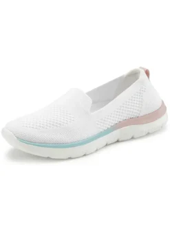 Slipper in weiß/mehrfarbig