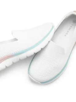 Slipper in weiß/mehrfarbig