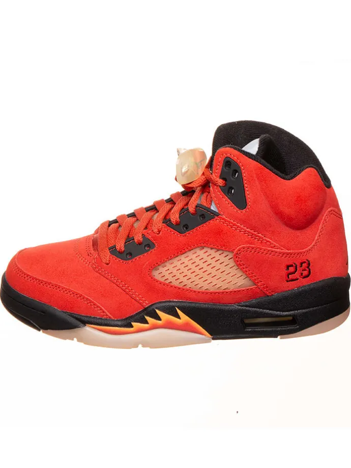 Sneaker ''5 Retro'' in Rot/ Schwarz