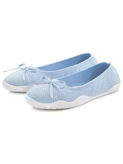 Sneaker Ballerinas in hellblau