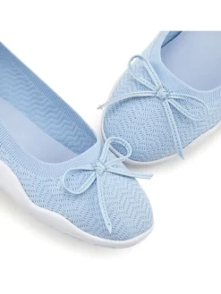 Sneaker Ballerinas in hellblau