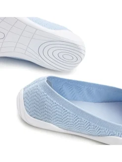 Sneaker Ballerinas in hellblau