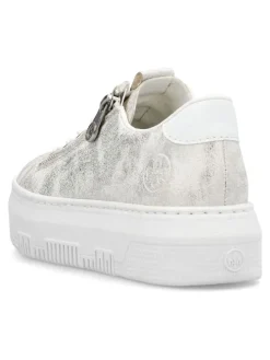 Sneaker in Beige/Gold