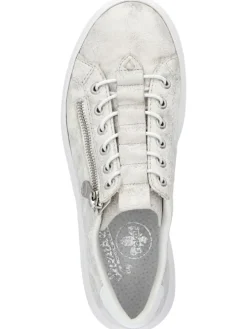 Sneaker in Beige/Gold