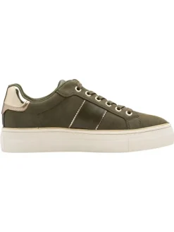 Sneaker in OLIVE NUBUC