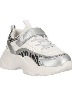 Sneaker in Weiß/ Silber/ Schwarz