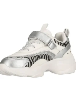 Sneaker in Weiß/ Silber/ Schwarz