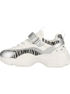 Sneaker in Weiß/ Silber/ Schwarz