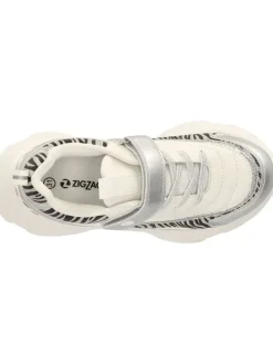 Sneaker in Weiß/ Silber/ Schwarz