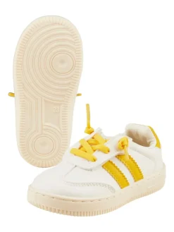 Sneaker Streifen in gelb