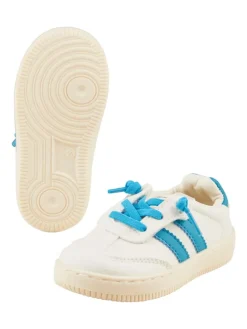 Sneaker Streifen in samtblau