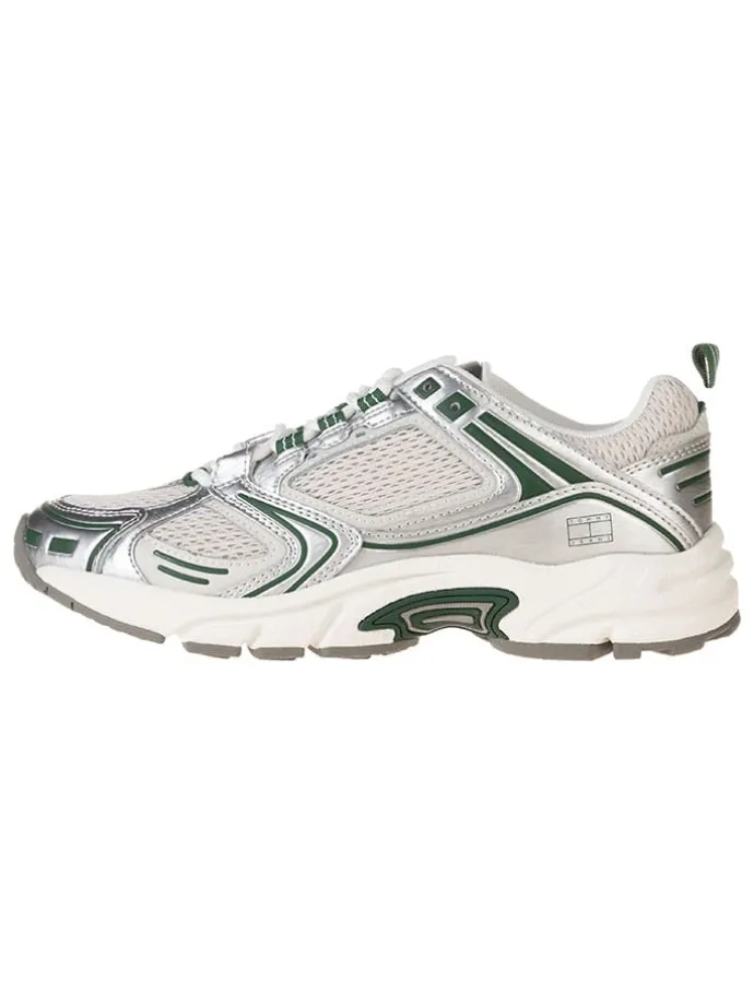 Sneakers "ARCHIVE'97" in Silber/ Grün