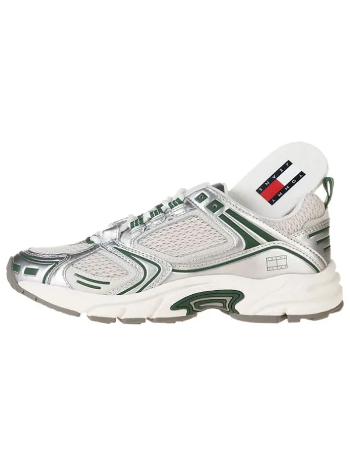 Sneakers "ARCHIVE'97" in Silber/ Grün