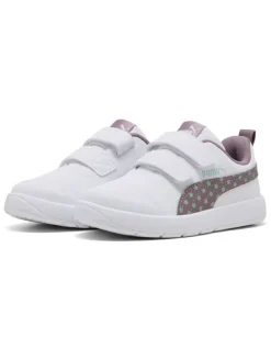 Sneakers "Courtflex V3 Dotty" in Weiß/ Lila/ Mint