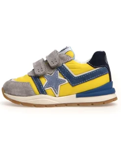 Sneakers "Evon" in Gelb/ Grau/ Dunkelblau