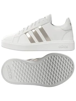 Sneakers "Grand Court Base 2.0" in Weiß/ Gold