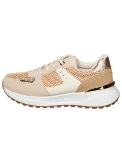Sneakers in Beige/ Gold