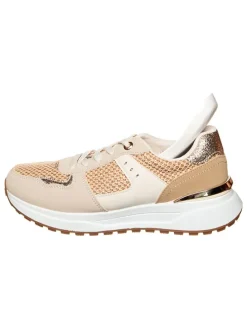 Sneakers in Beige/ Gold
