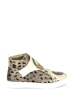 Sneakers in Beige/ Schwarz