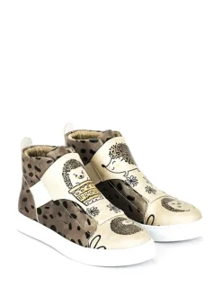 Sneakers in Beige/ Schwarz