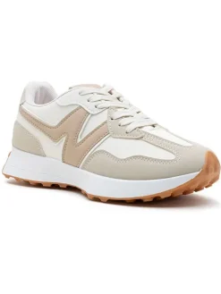 Sneakers in Beige/ Weiß