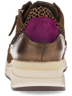 Sneakers in Braun/ Lila