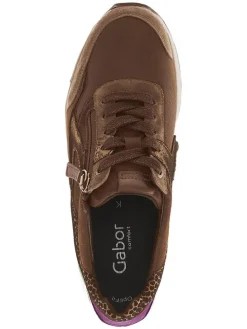 Sneakers in Braun/ Lila