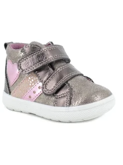 Sneakers in Gold/ Rosa