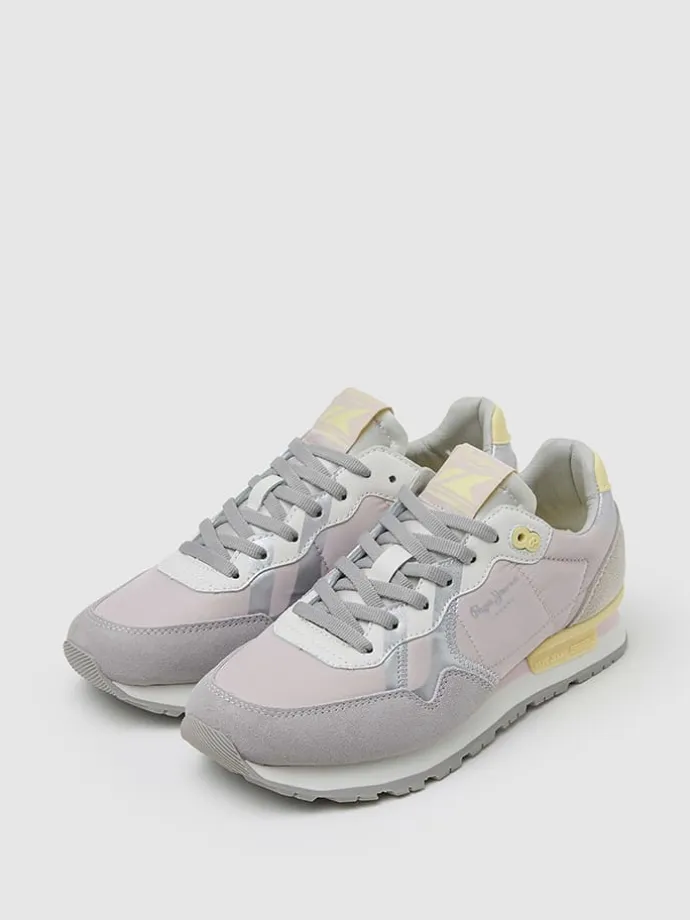 Sneakers in Rosa/ Grau