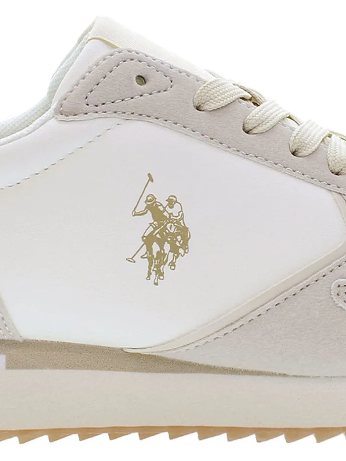 Sneakers in Weiß/ Creme