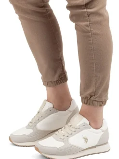 Sneakers in Weiß/ Creme