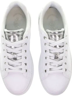 Sneakers in Weiß/ Silber