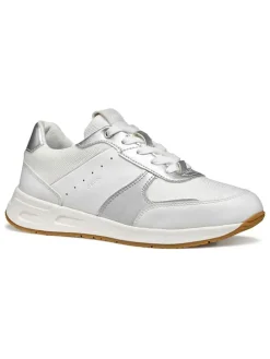 Sneakers in Weiß/ Silber