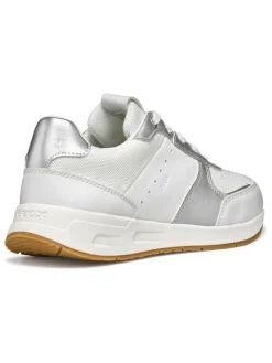 Sneakers in Weiß/ Silber