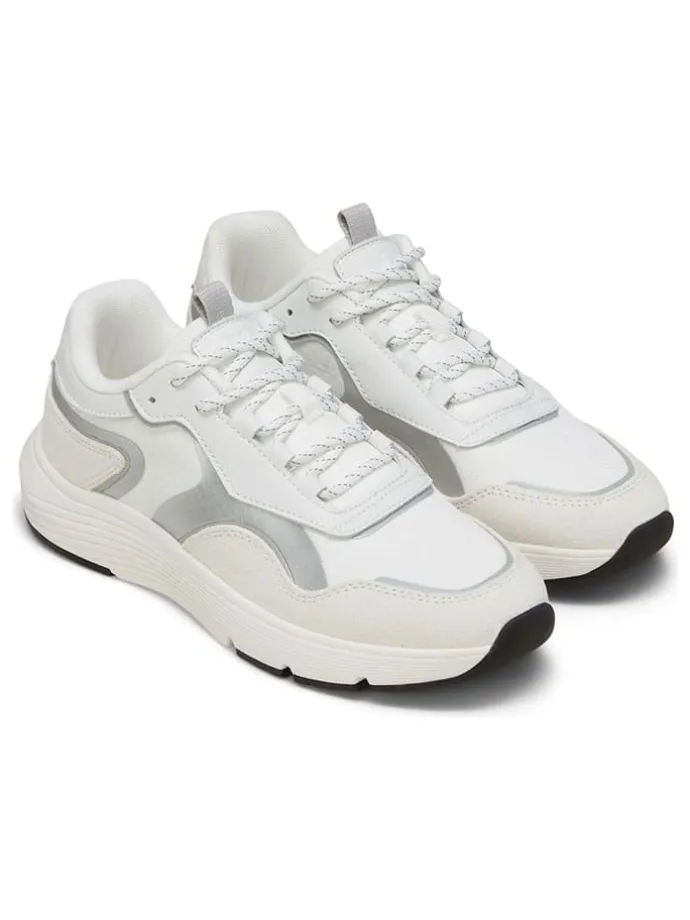 Sneakers "Leila" in Weiß/ Silber