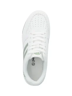 Sneakers Low in white moss green