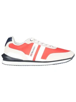 Sneakers "Orlando" in Beige/ Rot