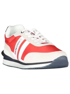 Sneakers "Orlando" in Beige/ Rot