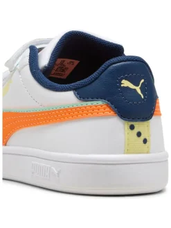 Sneakers "Puma Smash 3.0 Playdate" in Weiß/ Orange/ Dunkelblau