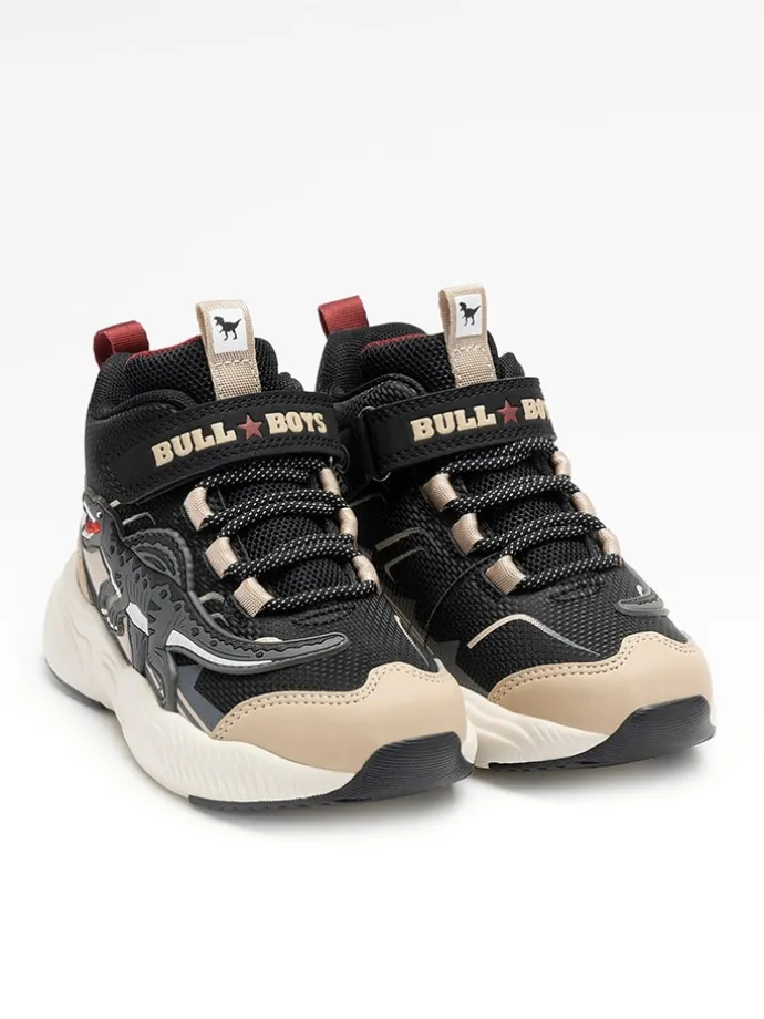 Sneakers "Spinosauro" in Schwarz/ Beige