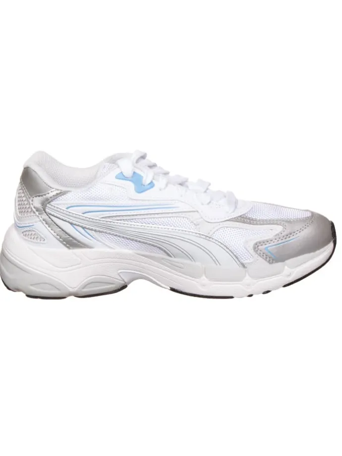 Sneakers "Teveris NITRO Noughties" in Silber/ Weiß/ Hellblau