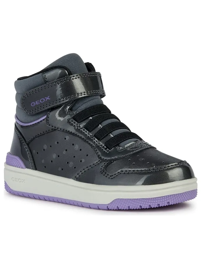 Sneakers "Washiba" in Anthrazit/ Lila