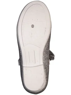 Spangebalerrinas in Silber