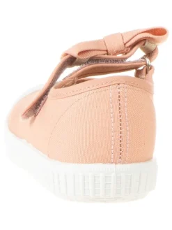 Spangenballerinas in Apricot