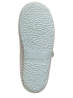 Spangenballerinas in Hellblau