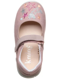 Spangenballerinas in Rosa