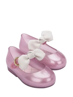 Spangenballerinas in Rosa