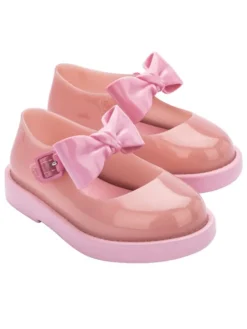 Spangenballerinas in Rosa