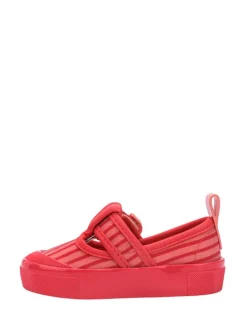 Spangenballerinas in Rot